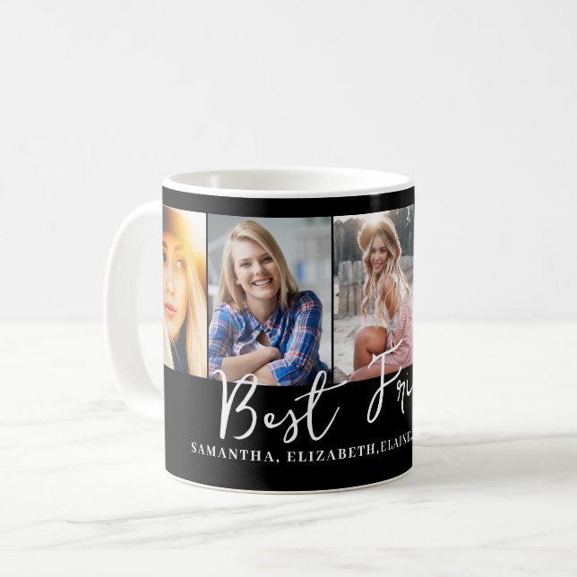 Personalised Best Friends Photo  Coffee Mug (Front Left)
