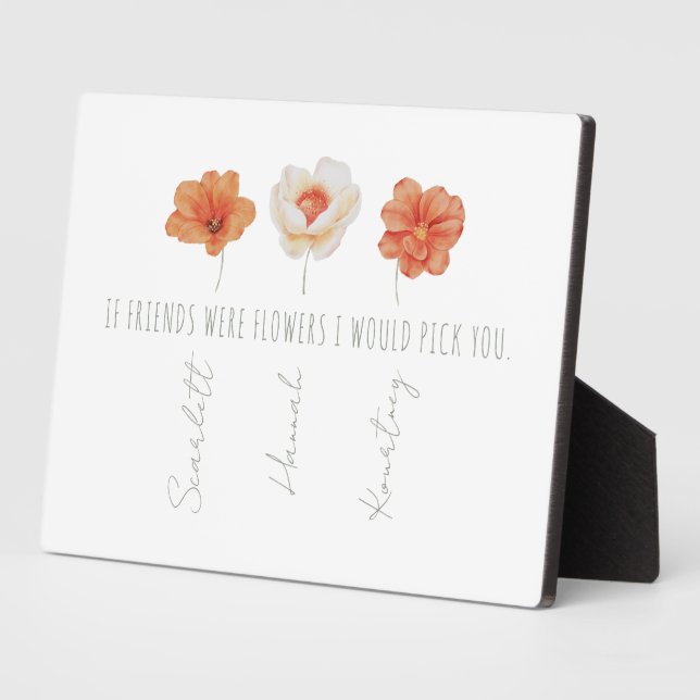 Personalised Best Friends Plaque (Side)