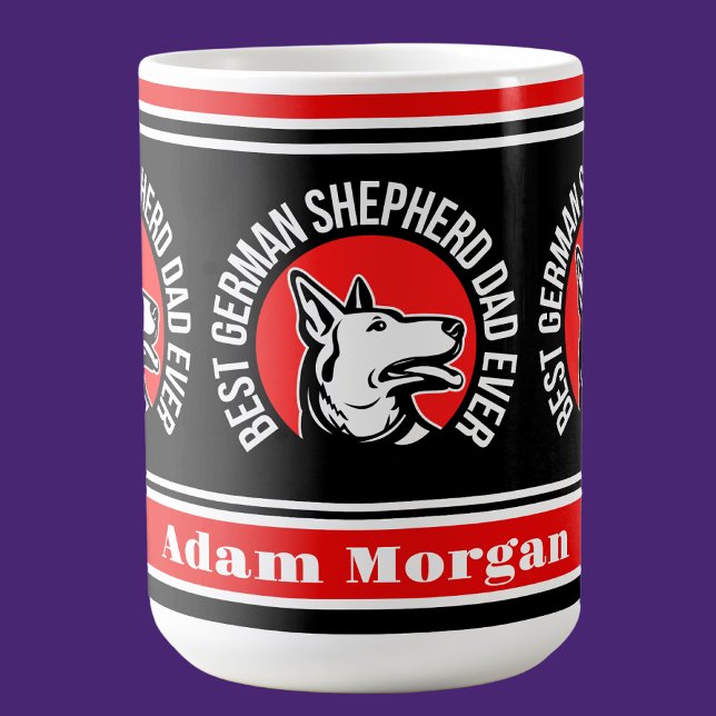 Personalised Best German Shepherd Dad Ever Coffee Mug (Creator Uploaded)