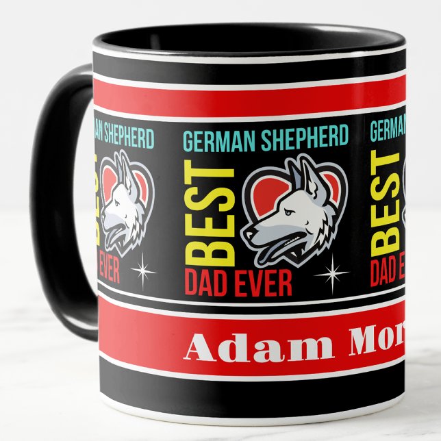 Personalised Best German Shepherd Dad Ever Mug (Creator Uploaded)