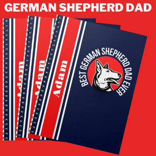 Personalised Best German Shepherd Dad Ever Notebook