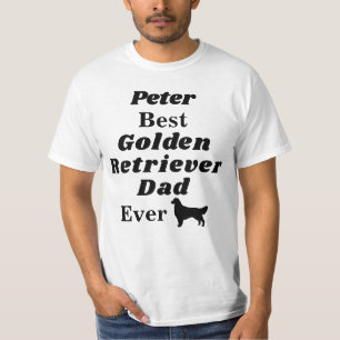 Personalised Best Golden Retriever Dad Ever T-Shirt