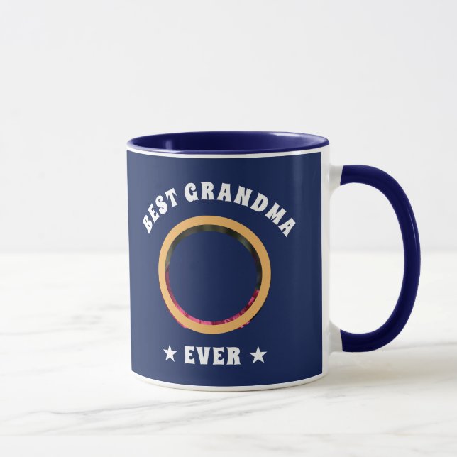 Personalised Best Grandma Ever Custom Family Photo Mug (Right)