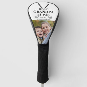 Personalised Best Grandpa By Par Photo Golf Head Cover