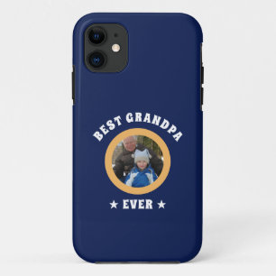 Personalised Best Grandpa Ever Custom Family Photo Case-Mate iPhone Case