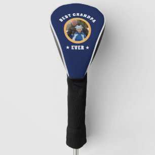 Personalised Best Grandpa Ever Custom Family Photo Golf Head Cover