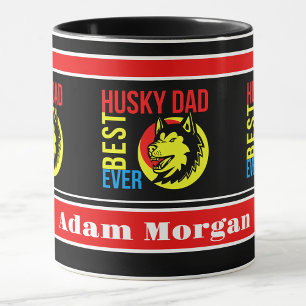 Personalised Best Husky Dad Ever Mug
