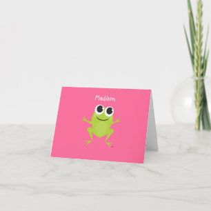 Personalised Best Life FROG Notecard
