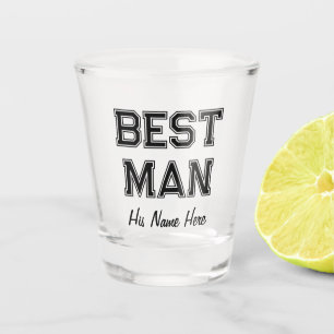 Personalised Best Man Custom Name Bachelor Party Shot Glass