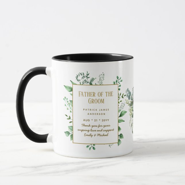Personalised Best Man Father of Groom Groomsman Co Mug (Left)