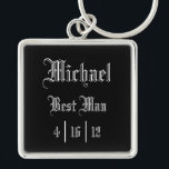 Personalised Best Man Keychain<br><div class="desc">Personalised Best Man Keychain</div>