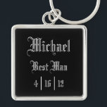 Personalised Best Man Keychain<br><div class="desc">Personalised Best Man Keychain</div>