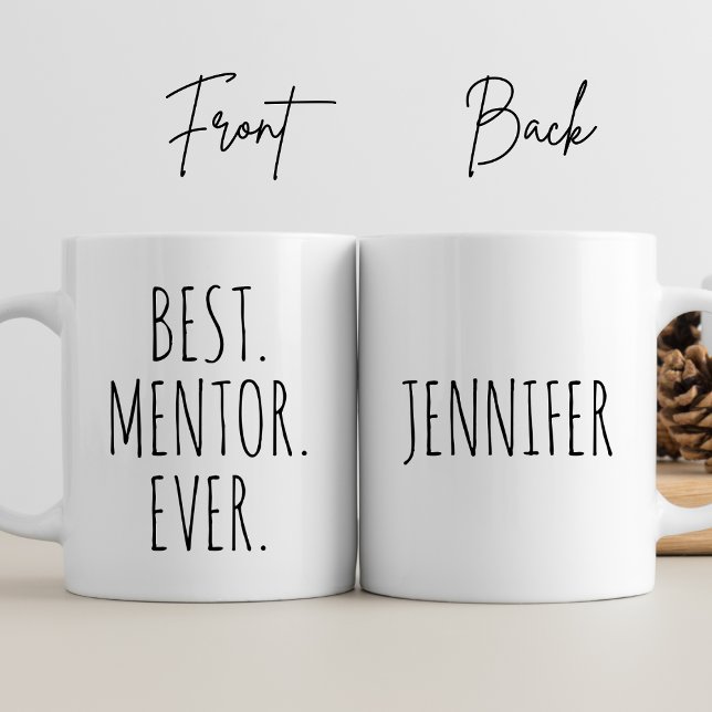 Personalised Best Mentor Ever Thank You Gift Coach Coffee Mug (Creator Uploaded)