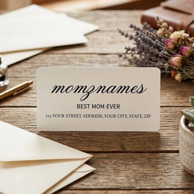 Personalised Best Mum Ever Calligraphy Name (Creator Uploaded)