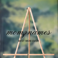 Personalised Best Mum Ever Calligraphy Name