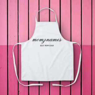 Personalised Best Mum Ever Calligraphy Name Apron