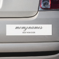 Personalised Best Mum Ever Calligraphy Name