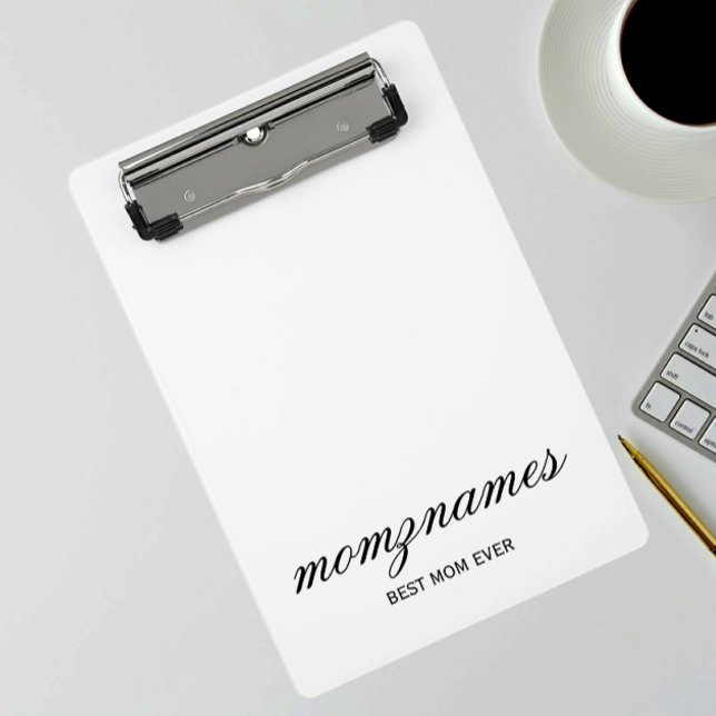 Personalised Best Mum Ever Calligraphy Name Clipboard (Creator Uploaded)