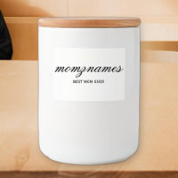 Personalised Best Mum Ever Calligraphy Name