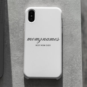 Personalised Best Mum Ever Calligraphy Name iPhone 16 Case