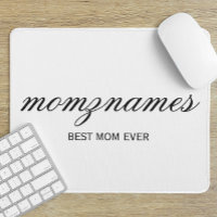 Personalised Best Mum Ever Calligraphy Name