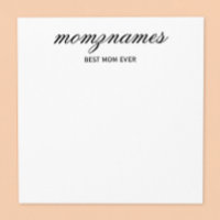 Personalised Best Mum Ever Calligraphy Name