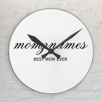 Personalised Best Mum Ever Calligraphy Name
