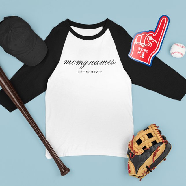 Personalised Best Mum Ever Calligraphy Name T-Shirt (Creator Uploaded)