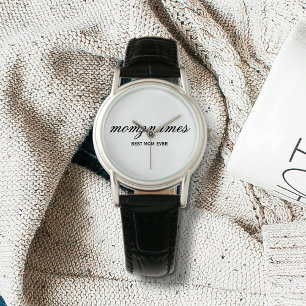 Personalised Best Mum Ever Calligraphy Name Watch