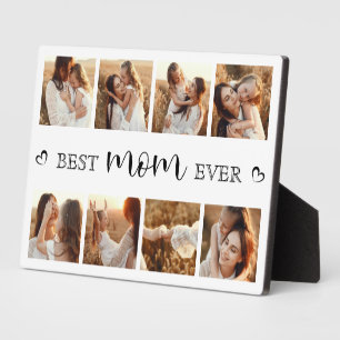 Personalised Best Mum Ever Family Photo Collage Plaque