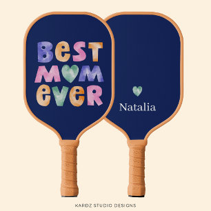 Personalised Best Mum Ever Mothers Day Pickleball Paddle