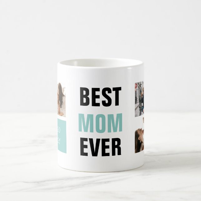 Personalised Best Mum Ever Photo Gift Coffee Mug (Center)