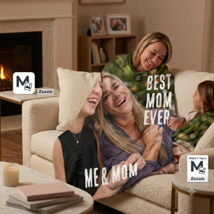 Personalised best mum ever photo mothers day  fleece blanket