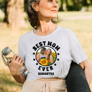 Personalised Best Mum Ever Photo Mother's Day T-Shirt