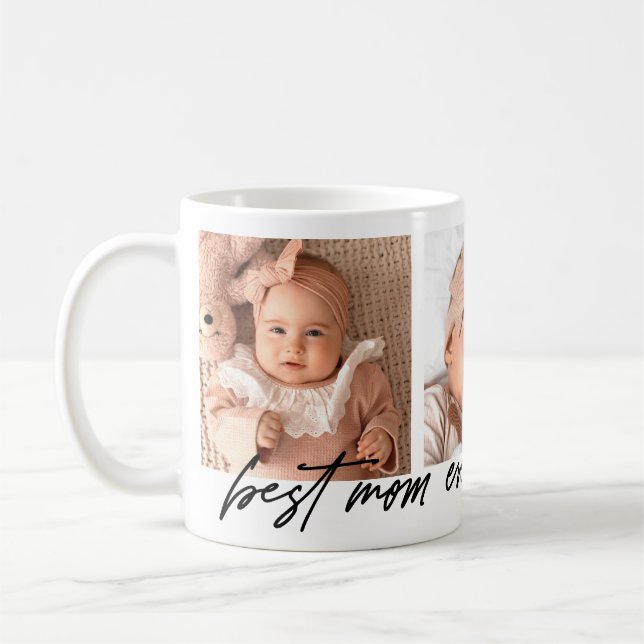 Personalised Best Mum Ever Photo Mug (Left)