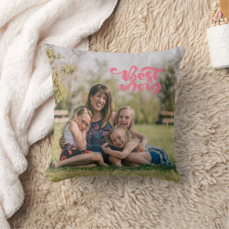 Personalised Best Mum Mother's Day Floral Cushion