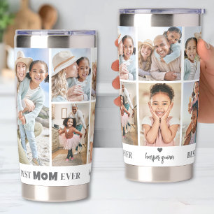 Personalised Best Mum Photo Collage Mother Insulated Tumbler