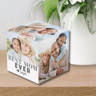 Personalised Best Mum Photo Cube