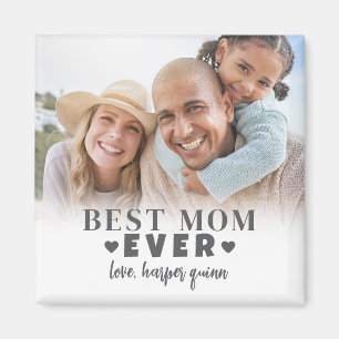 Personalised Best Mum Photo Magnet