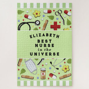 Personalised Best Nurse Jigsaw Puzzle