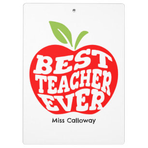 Personalised Best Teacher Ever Clipboard