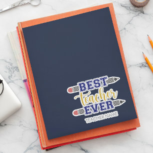 Personalised Best Teacher Ever - Customised Gift