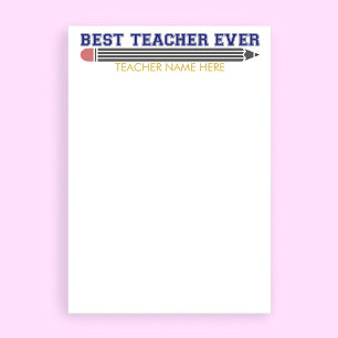 Personalised Best Teacher Ever - Customised Gift Custom Letterhead