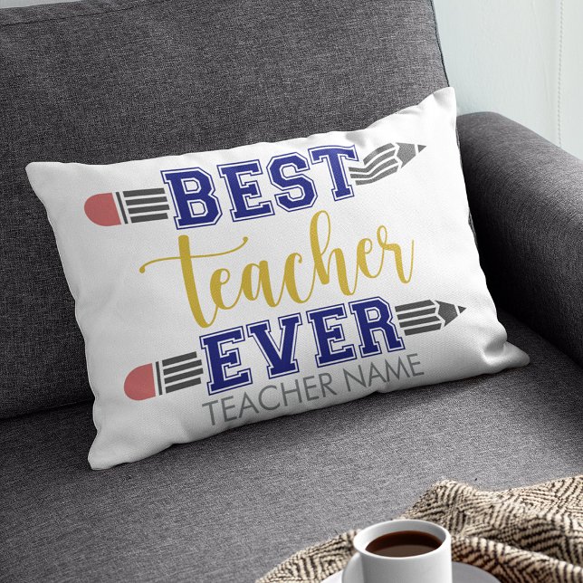 Personalised Best Teacher Ever - Customised Gift Pillowcase (Creator Uploaded)