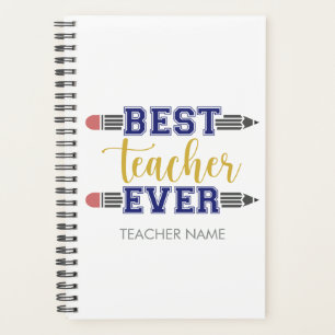 Personalised Best Teacher Ever - Customised Gift Planner