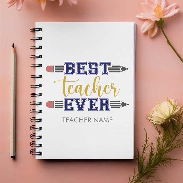 Personalised Best Teacher Ever - Customised Gift Planner (Creator Uploaded)