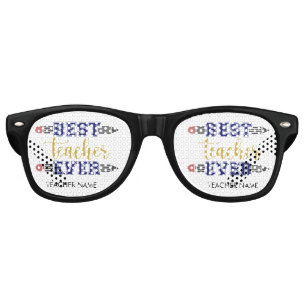 Personalised Best Teacher Ever - Customised Gift Retro Sunglasses