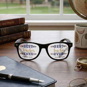 Personalised Best Teacher Ever - Customised Gift Retro Sunglasses