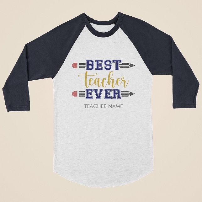 Personalised Best Teacher Ever - Customised Gift T-Shirt (Creator Uploaded)