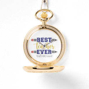 Personalised Best Teacher Ever - Customised Gift Watch